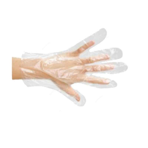 Ameriza Powder Free HDPE Gloves, A118602820, Universal, Transparent, 100 Pcs/Pack