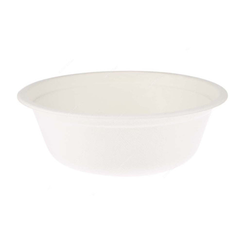 Bio-Degradable Bowl, 18 Oz, White, 200 Pcs/Pack