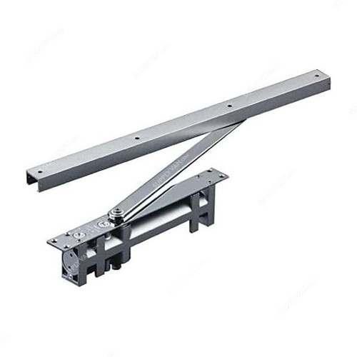 Robustline Sliding Arm Door Closer, P6404, Aluminium Alloy, 60-80 Kg Weight Capacty, Silver