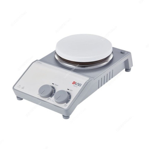 Dlab Analog Magnetic Hotplate Stirrer, MS-H-S, 530W, 135MM Plate Dia, 0-1500 RPM, 20 Ltrs Capacity