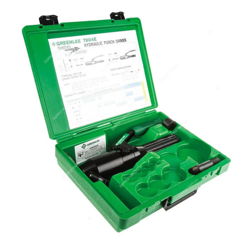 Greenlee Hydraulic Punch Driver Set, 7804E, 7.1t, Green
