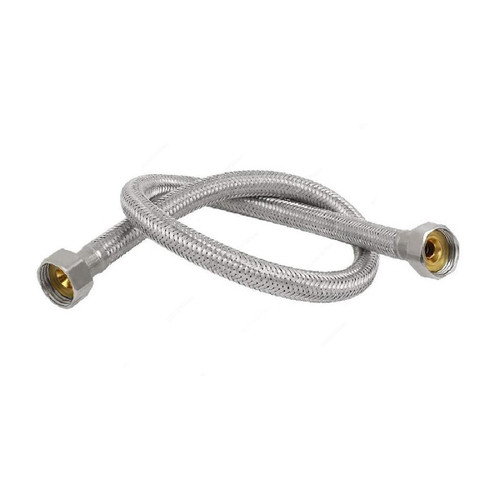 Water Heater Flexible Hose, 1/2 Inch x 1/2 Inch Connection Size, 1.2 Mtrs Length