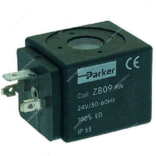Parker Solenoid Spare Coil, ZB-09, IP65, 9W, 24VAC