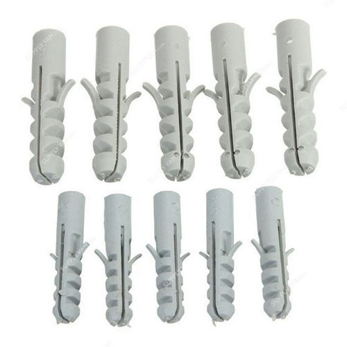 Patta Wall Plug, Nylon, M6 x 30MM Length, 100 Pcs/Pack