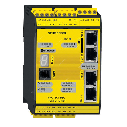 Schmersal Safety Controller, PSC1-C-10-FB1, 64 Input/Output, 24VDC, 2A