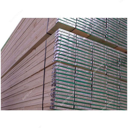 Scaffolding Wooden Board With End Band, 38MM Thk, 225MM Width x 3 Mtrs Length