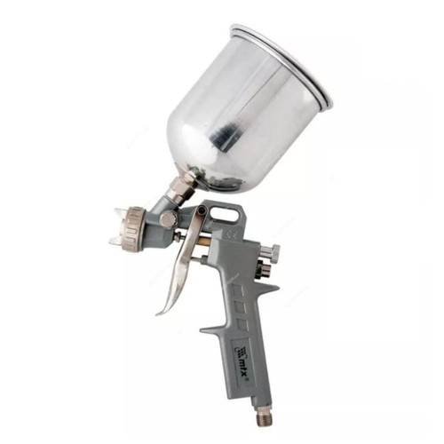 MTX Pneumatic Paint Gun With Upper Tank, 573159, 4 Bar, 1/4 Inch Connection Size, 1000ML Tank Capacity