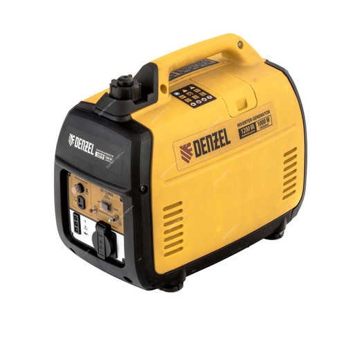 Denzel Manual Start Inverter Generator, GT-1200iS, 1200W, 4-Stroke, 53.5CC, 1.8 HP, 2.4 Ltrs Fuel Tank Capacity