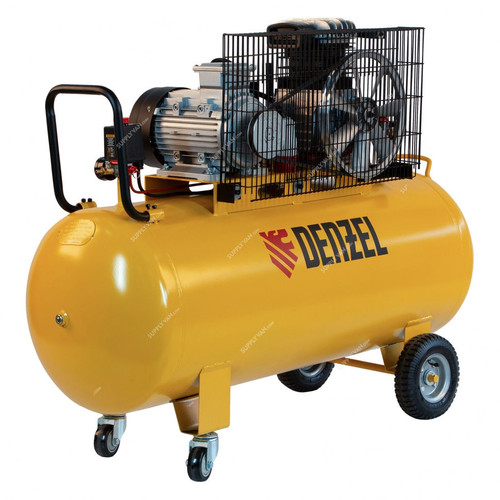 Denzel Belt-Driven Air Compressor, BCI3000-T/200, 3 kW, 200 Ltrs, 10 Bar, 530 L/Min