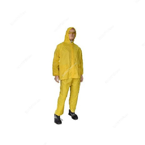 Gladious Rain Suit, G132060904, PVC/Polyester, XL, Yellow