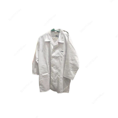 Empiral Labcoat, E106272803, 65% Polyester/35% Cotton, L, White
