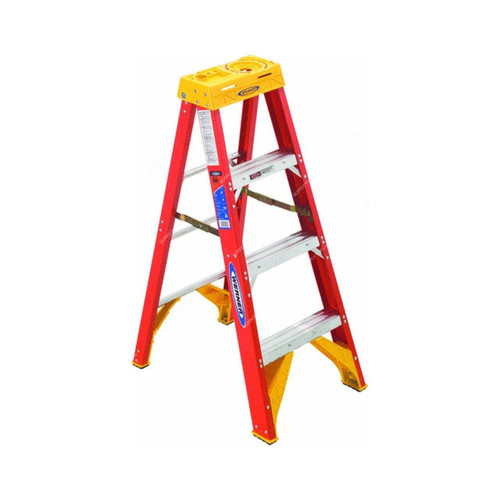 Altec Werner Step Ladder, 6204, 4 Steps, 1.12 Mtrs, 136 Kg Weight Capacity