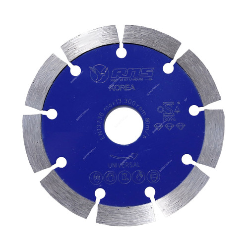 Rns Universal Diamond Cutting Blade, Segmented, 13300 RPM, 7 Inch Dia