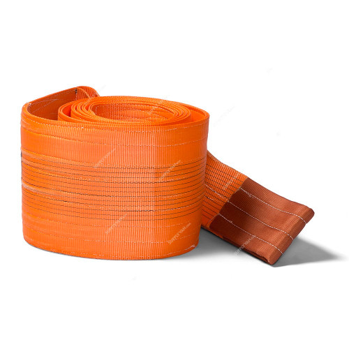 Webbing Sling With Both End Soft Eye, 2 Ply, 2 Mtrs Length, 10 Ton Loading Capacity, Orange