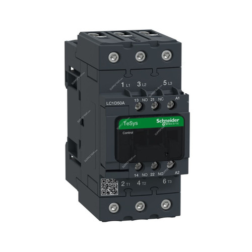 Schneider Electric Deca Contactor, LC1D50AM7, TeSys, 3P, 220VAC, 900A