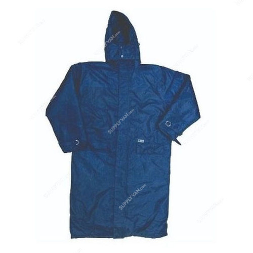 Cold Storage Long Coat, Polyester Oxford, Free Size, Blue