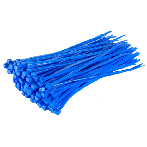 York Nylon Cable Tie, KV300SBE, 4.8MM Width x 300MM Length, Blue, 100 Pcs/Pack