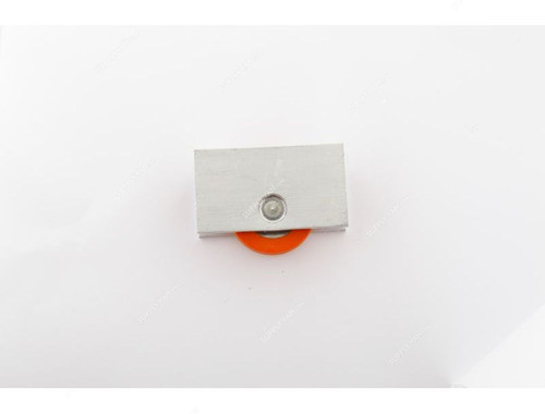 Sliding Wheel Orange Nylon Roller, SAF-53, Silver Colour