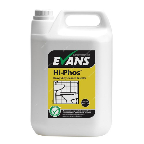 Evans Hi-Phos Heavy Duty Washroom and Toilet Cleaner, 5 Ltrs, 2 Pcs/Pack