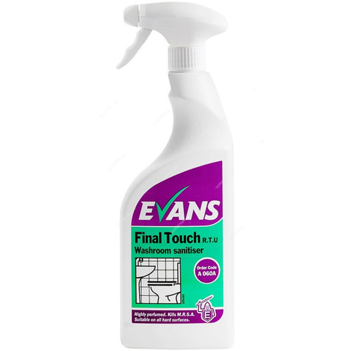 Evans Final Touch Washroom Sanitiser, 750ML, 6 Pcs/Pack