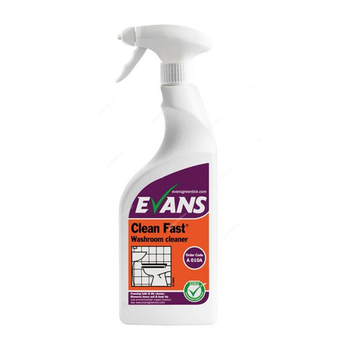 Evans Clean Fast Heavy Duty Washroom Cleaner, 750ML, 6 Pcs/Pack