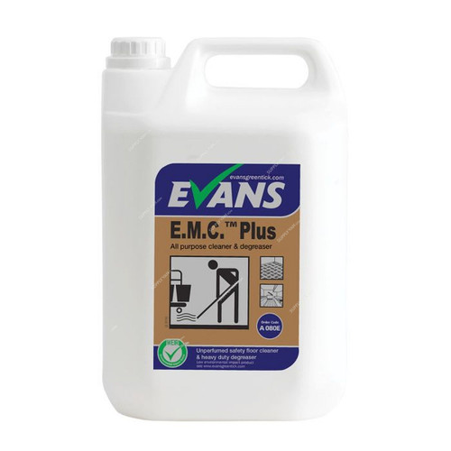 Evans EMC Plus All Purpose Cleaner and Degreaser, 5 Ltrs, 2 Pcs/Pack