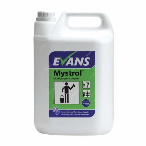 Evans Mystrol Concentrated All Purpose Cleaner, Lemon, 5 Ltrs, 2 Pcs/Pack