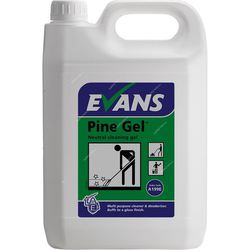 Evans Neutral Floor Cleaning Gel, Pine, 5 Ltrs, 2 Pcs/Pack