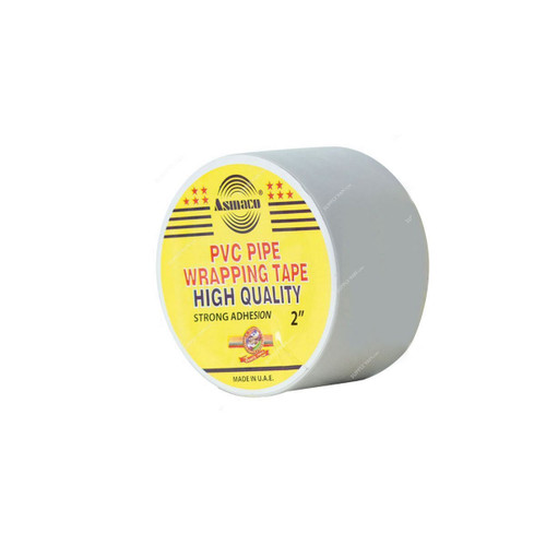 Asmaco Pipe Wrapping Tape, PVC, 2 Inch Width x 60 Feet Length, White