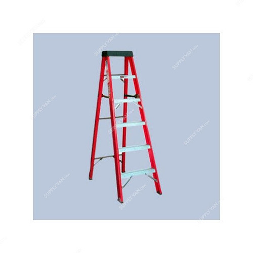 Wallclimb Single Sided Step Ladder, WFGAS-6, Fibreglass, 6 Step, 1.88 Mtrs Max Height, 150 Kg Weight Capacity