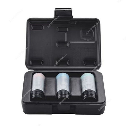 Wurth Impact Socket Wrench Set, 071413430, 1/2 Inch Drive, 3 Pcs/Set