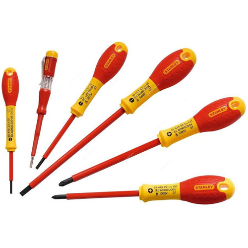 Stanley Insulated Screwdriver Tool Set, 0-65-443, 6 Pcs/Set