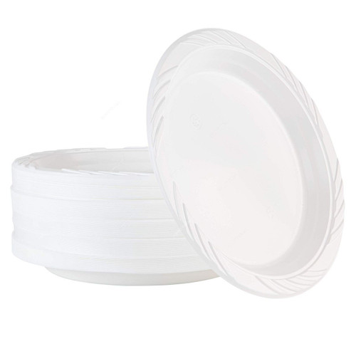 Plastic Plate, 10 Inch, 25 Pcs/Pack