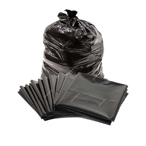 Garbage Bag, 75CM Width x 103CM Length, Black, 1.34 Kg, 2 Rolls/Pack