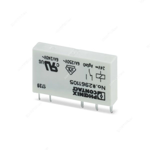 Phoenix Contact Plug-In Miniature Power Relay, REL-MR-24DC-21, 24VDC, 6A