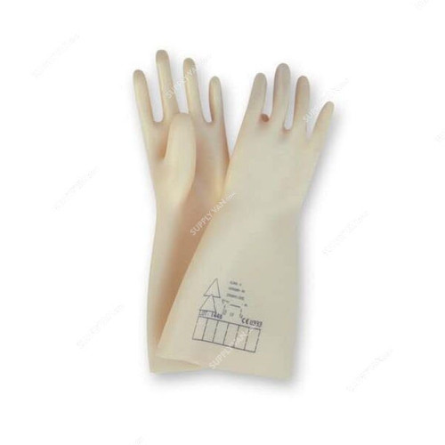 Sofamel Dielectric Gloves, SG-20-T10, Class 2, Size10, 410MM Length, 17kV, Beige