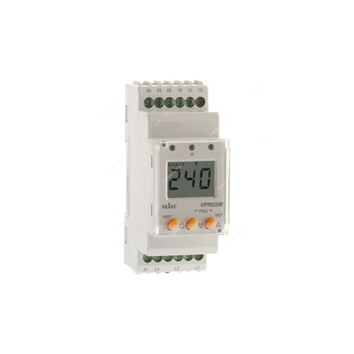 Selec Voltage Protection Relay, VPRD2M, 250VAC, 5A, 2 C/O DPDT
