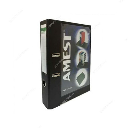 Amest Lever Arch Box File, A4, Unfix Mechanism, 3 Inch Spine Width, Marble Grey