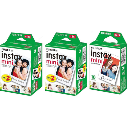 Instax Fujifilm Mini Instant Film, 96090, 86 x 54MM Film Size, 50 Sheets/Pack