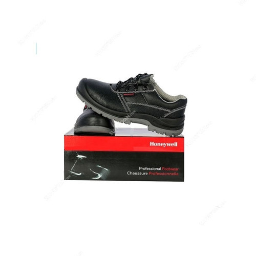 Honeywell Low Ankle Safety Shoes, BEA, Steel Toe, Size40, Black
