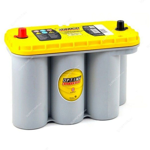 Optima YellowTop Spiralcell AGM Starter Battery, YT-S-5-5, 12V, 75Ah, 975A