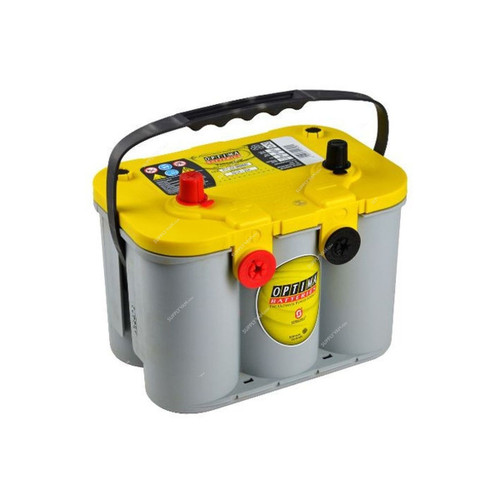 Optima YellowTop Spiralcell AGM Starter Battery, YT-U-4-2, 12V, 55Ah, 765A