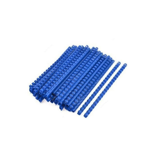 Super Deal Spiral Binding Ring, 17808, Plastic, 8MM Dia, Blue, 100 Pcs/Pack