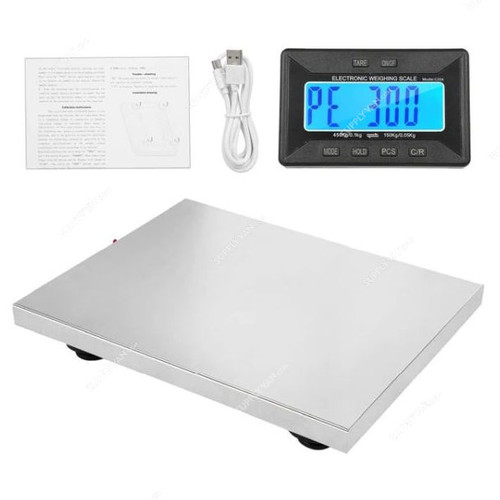Wireless Weighing Scale, HK-9204, Stainless Steel, 30CM Width x 38CM Length, 300 Kg Weight Capacity Wireless Weighing Scale, HK-9204, Stainless Steel, 30CM Width x 38CM Length, 300 Kg Weight Capacity