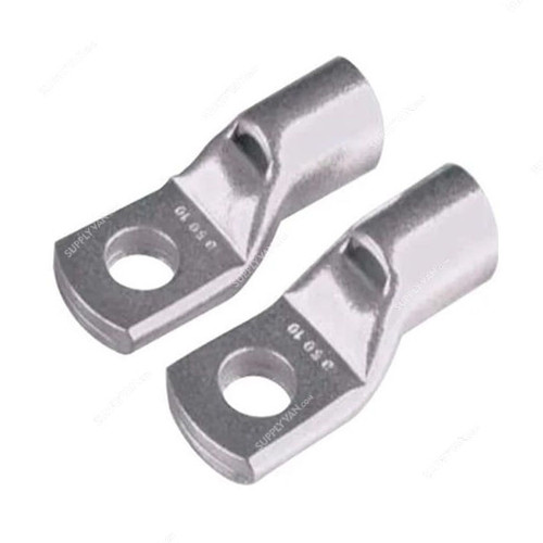 Cable Lug, Copper, 95 SQ.MM x 8MM Stud Size, Tin Plated, 50 Pcs/Pack Cable Lug, Copper, 95 SQ.MM x 8MM Stud Size, Tin Plated, 50 Pcs/Pack