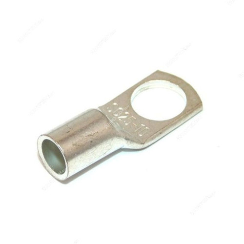 Cable Lug, Copper, 25 SQ.MM x 10MM Stud Size, Tin Plated, 100 Pcs/Pack