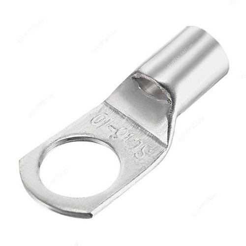 Cable Lug, Copper, 16 SQ.MM x 10MM Stud Size, Tin Plated, 100 Pcs/Pack