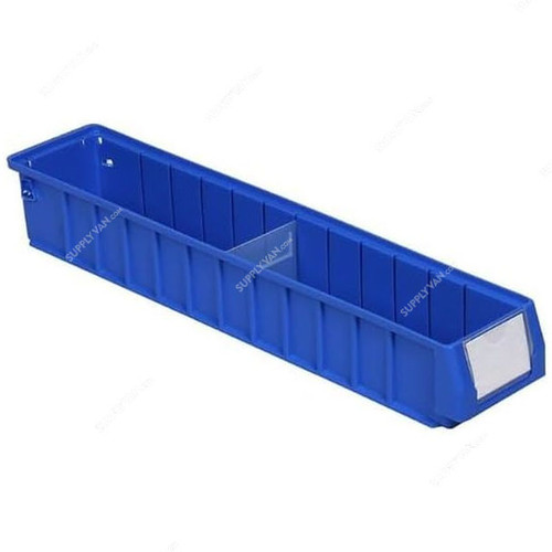Excellent Plastic Shelf Bin, EP-6109, Polypropylene, 9CM Height x 11.7CM Width x 60CM Length, Blue
