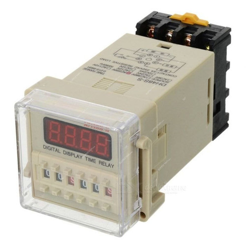 Omron Digital Timer Delay Relay, DH48S-S, 220VAC, 0.1 Sec-99 Hrs Range