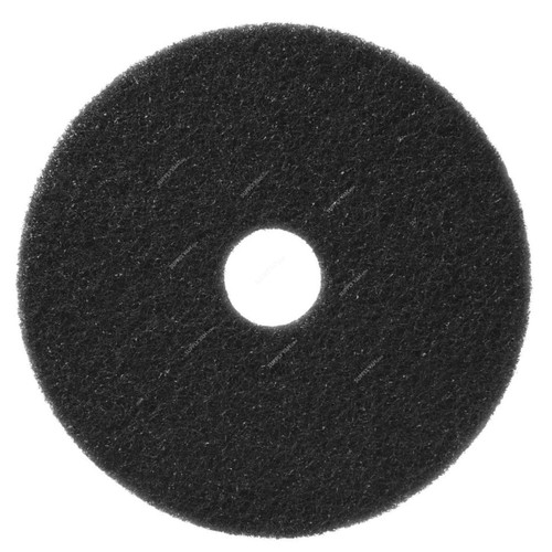 Taski Stripping Americo Cleaning Pad, 17 Inch Dia, Black, 5 Pcs/Pack